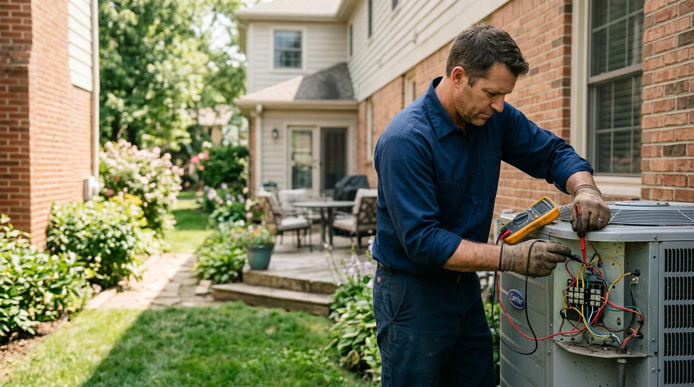 HVAC technician working near New Holland, OH